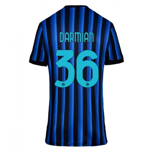 Dámy Fotbalový dres Inter Milan Matteo Darmian #36 2025-26 Domácí Krátký Rukáv